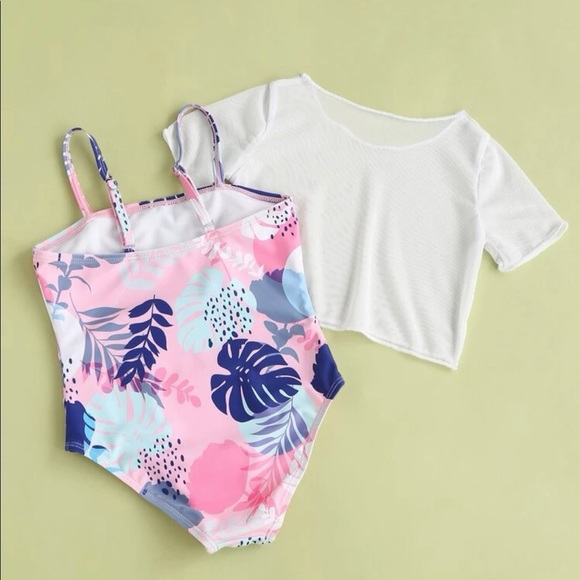 SIZE 100 (3-4Y) Toddler Girls Bathing Suit - Picture 2 of 7